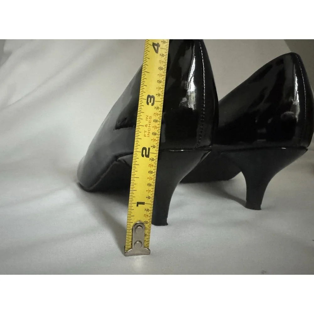 Steve Madden Patent Pumps Black Big Kids 5 M  Jultra Kitten Leather